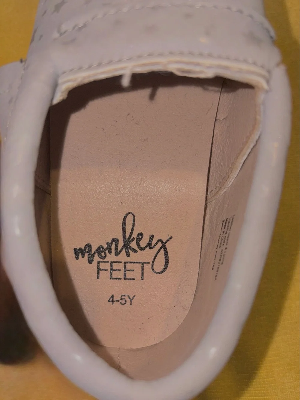 Monkey Feet Light Gray Star Moccasins